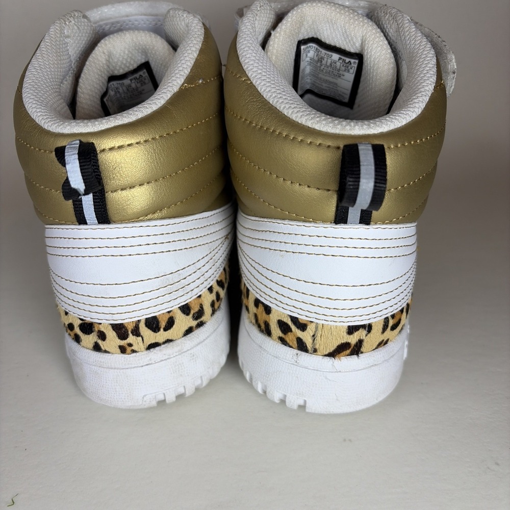 Fila F 14 Leopard Metallic WOMENS Sneakers SZ US 8 - Picture 4 of 6